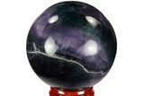Colorful, Banded Fluorite Sphere - China #109639-1